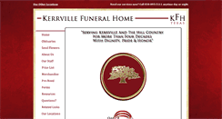 Desktop Screenshot of kerrvillefuneralhome.com